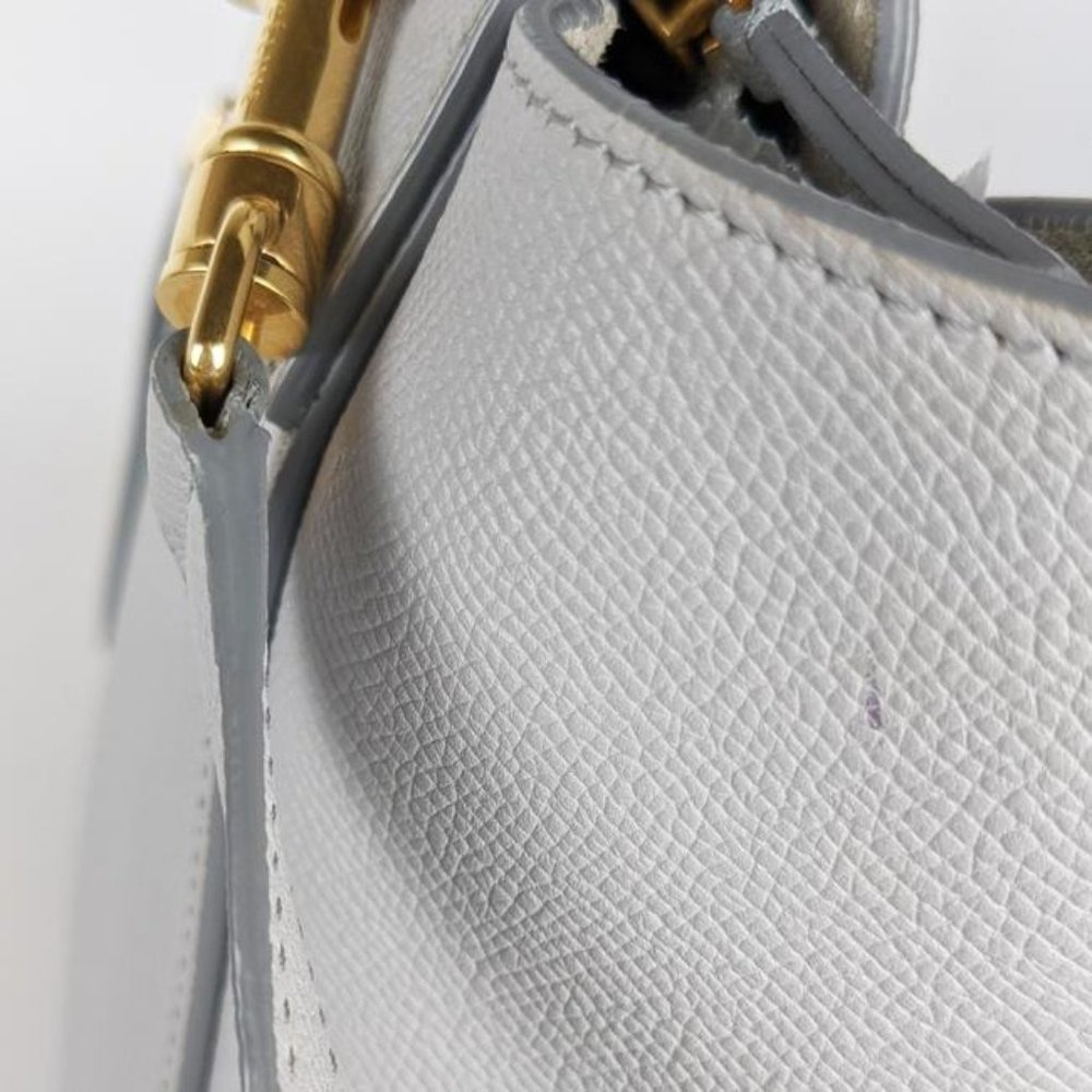 Celine Grey Grained Leather Micro Belt Bag Satchel - Picture 5 of 11